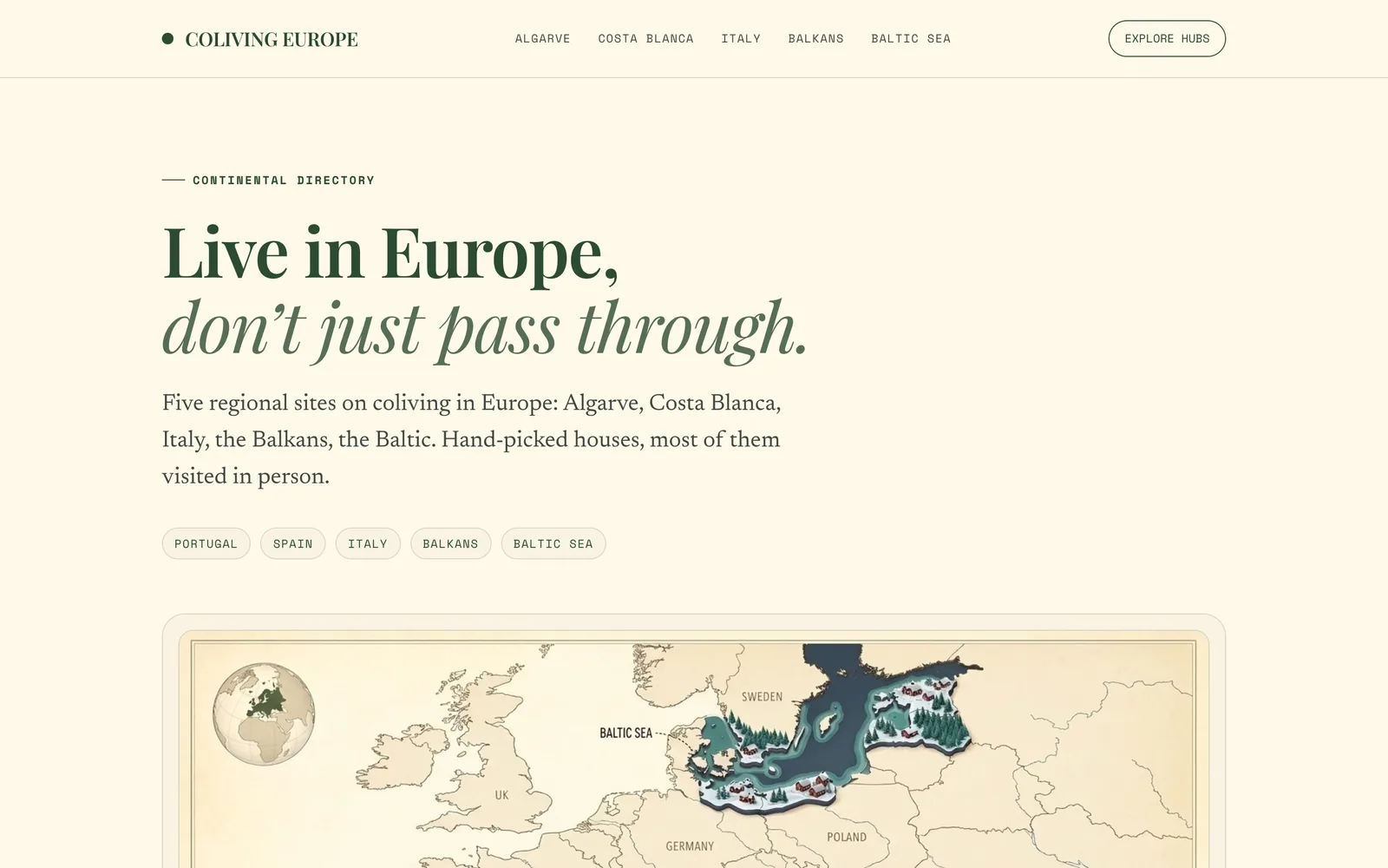Screenshot of coliving-europe.com